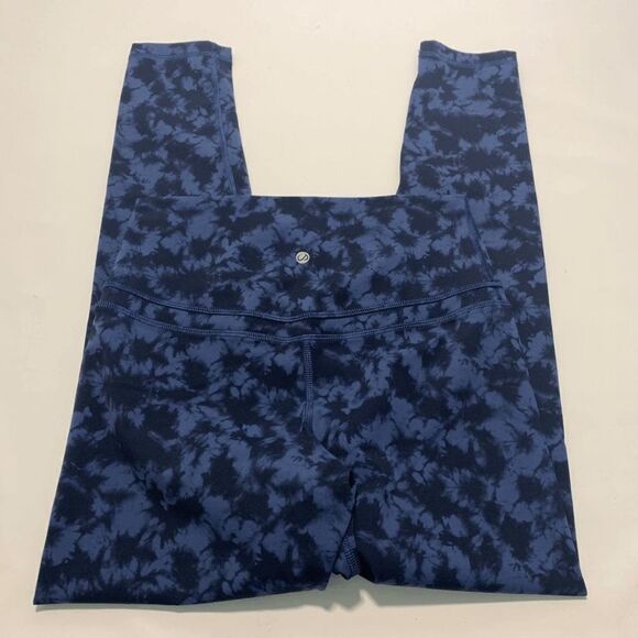 Tie Dye Navy and Blue Legging Size Medium - Picture 2 of 3